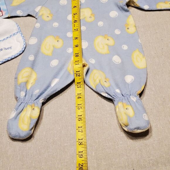 Middleton Reborn Blue and Yellow Duck One Piece Footed Doll Outfit Bundle. - Picture 6 of 11